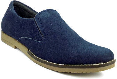 

Ripley Genuine Leather Blue Nero Series Corporate Casuals For Men(Blue, Suede leather blue