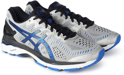 

Asics GEL - KAYANO 23 Running Shoes For Men(Grey, Silver/imperial/black