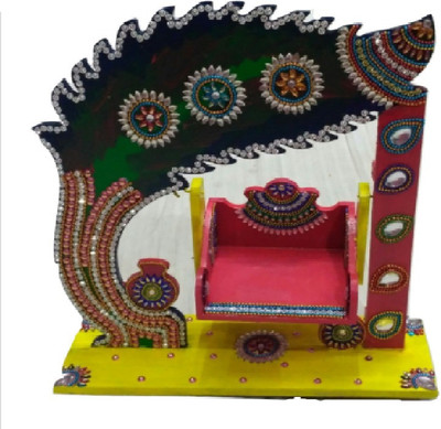 

Poojan Handicfart Decorative Showpiece - 101.6 cm(Wooden, Multicolor)