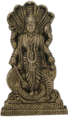 

DivyaMantra Hindu God Vishnu Idol Sculpture Statue Murti Decorative Showpiece - 9.5 cm(Alloy, Multicolor)