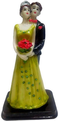 

FABZONE Valentine Romantic Love couple Statue - Handicraft Decorative Home Interior & Table Décor Figurine / Marriage Wedding Anniversary Antique Gift item Decorative Showpiece - 17 cm(Polyresin, Multicolor)