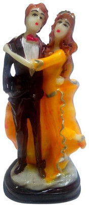 

FABZONE Valentine Romantic Love couple Statue - Handicraft Decorative Home Interior & Table Décor Figurine / Marriage Wedding Anniversary Antique Gift item Decorative Showpiece - 12 cm(Polyresin, Multicolor)