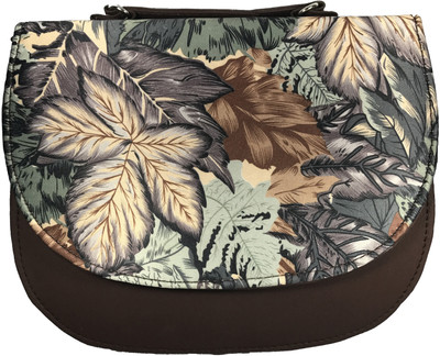 

Bizarre Vogue Women Casual Brown PU Sling Bag