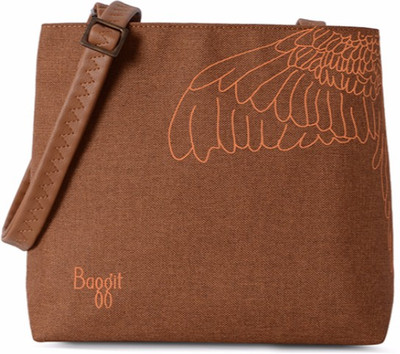 

Baggit Women Casual Brown Nylon Sling Bag
