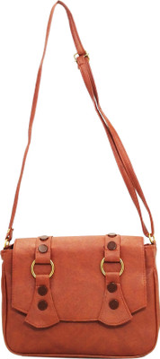 

dcenterprises Girls Casual Brown Rexine Sling Bag