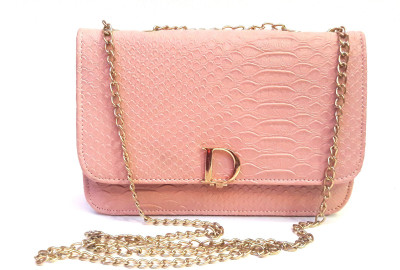 

CrazyHut Women Evening/Party Pink PU Sling Bag
