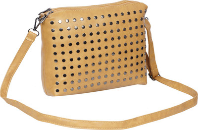 

Belladona Girls Casual Yellow Leatherette Sling Bag