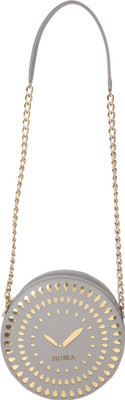 

Horra Women Evening/Party Grey PU Sling Bag