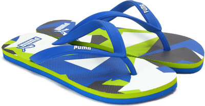

Puma Sam DP Flip Flops, Black-limepunch