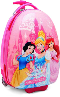 

GOCART Barbie Girls Cartoon Printed Children Trolley Bag With Telescopic Handle , Size 16" Inch Small Travel Bag - 16(Pink)