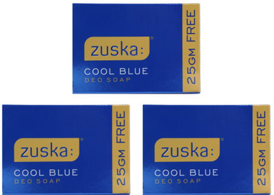 

Zuska Cool Blue Deo Soap(125 g, Pack of 3)