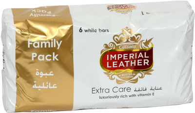 

IMPERIAL LEATHER Extra Care White Luxuriously Bars(125 g, Pack of 6)