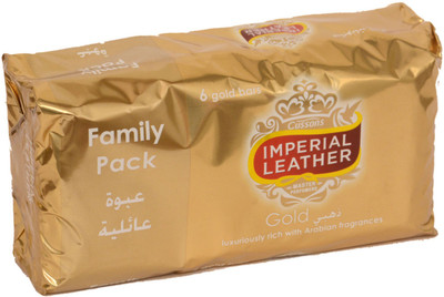 

IMPERIAL LEATHER Gold Luxuriously Rich with ArabianFragrane(125 g, Pack of 6)