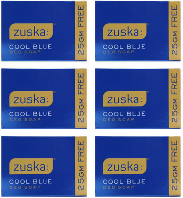 

Zuska Cool Blue Deo Soap(125 g, Pack of 6)