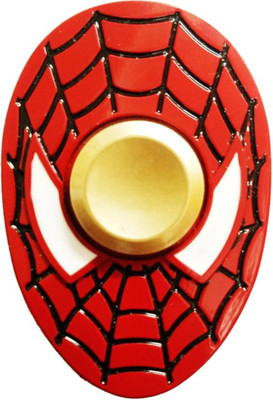 

S.Blaze Amazing 3D Golden Chrome Metal Red Spiderman Face Fidget Spinner Toy for Kids & Adults(Multicolor)