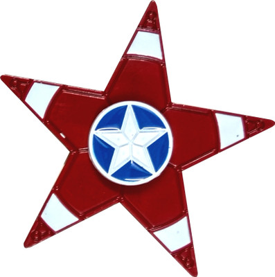 

S.Blaze Amazing Metal 5 Arm Star Captain America Avenger Fidget Spinner Toy for Kids & Adults(Multicolor)