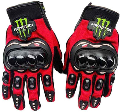 JMD Monster Red Glove Riding Gloves (L, Black) available at flipkart for Rs.483