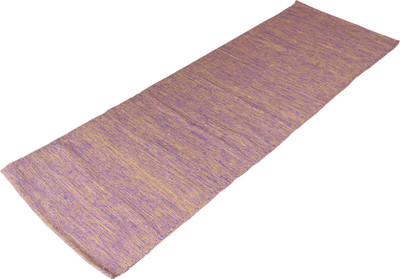 

Ryan Textured 100% Cotton Handwoven Yoga/Exercise Mat Multicolor 3 mm Yoga Mat, Blue;brown