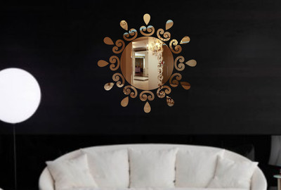 

Naveed Arts  Acrylic wall sticker Sticker(Pack of 1, Bronze mirror