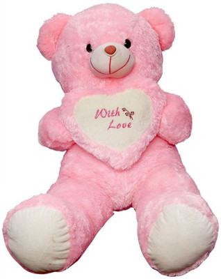 

fizznfusion Teddy Bear 4 Feet Big Baby Pink - 110 cm(Pink)