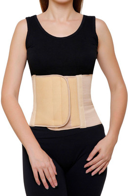 

A R Abdominal Belt Waist Support Tummy Trimmer Post Pregnancy Back Support Binder Back & Abdomen Support (S, Beige)