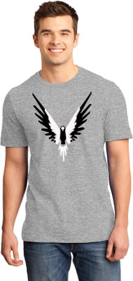 Deccan Store Printed Men Round Neck Grey T-Shirt