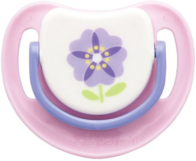 

Pigeon SILICONE PACIFIER STEP 2, PURPLE FLOWER Teether(Purple)