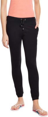 VIMAL JONNEY Solid Women Black Track Pants