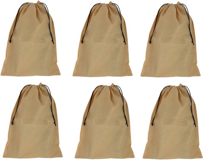 

Addyz Pack of 6 Shoe Pouch Shoe Cover Shoe Kit (Beige)(Beige)