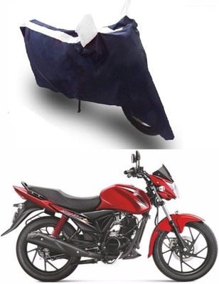 Flipkart SmartBuy Two Wheeler Cover for Suzuki(Sling Shot, White, Blue)