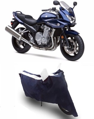 Flipkart SmartBuy Two Wheeler Cover for Suzuki(Bandit, White, Blue)