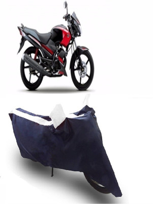 Flipkart SmartBuy Two Wheeler Cover for Yamaha(Gladiator, White, Blue)