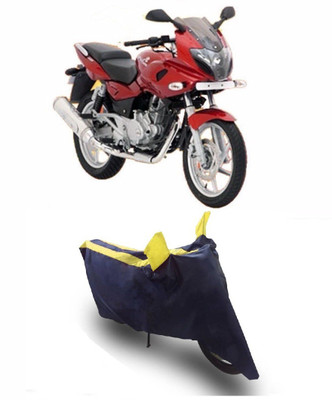 Flipkart SmartBuy Two Wheeler Cover for Bajaj(Pulsar 220 DTS-i, Yellow, Blue)