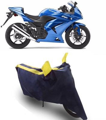 Flipkart SmartBuy Two Wheeler Cover for Kawasaki(Ninja 250, Yellow, Blue)