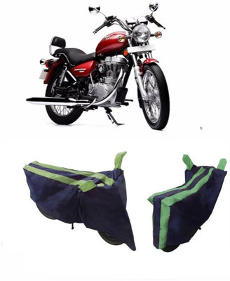 Flipkart SmartBuy Two Wheeler Cover for Royal Enfield(Twin spark, Green, Blue)
