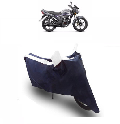 Flipkart SmartBuy Two Wheeler Cover for Honda(CB Shine, White, Blue)