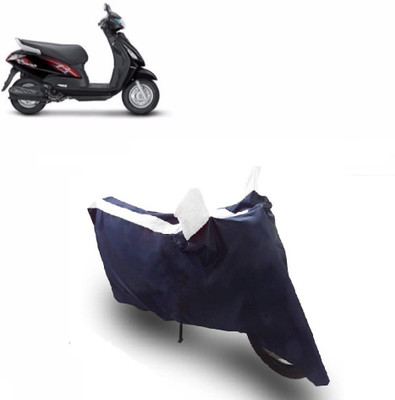 Flipkart SmartBuy Two Wheeler Cover for Suzuki(Swish, White, Blue)