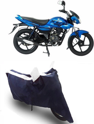 Flipkart SmartBuy Two Wheeler Cover for Bajaj(XCD 125cc, White, Blue)