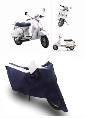 Flipkart SmartBuy Two Wheeler Cover for LML(Star Euro, White, Blue)