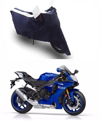 Flipkart SmartBuy Two Wheeler Cover for Yamaha(YZF R1, White, Blue)