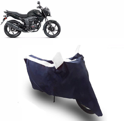 Flipkart SmartBuy Two Wheeler Cover for Honda(CB Trigger, White, Blue)