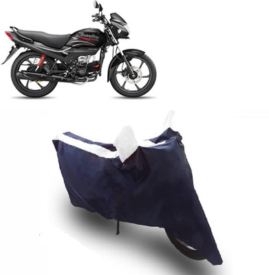 Flipkart SmartBuy Two Wheeler Cover for Hero(Passion Pro, White, Blue)