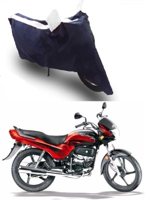 Flipkart SmartBuy Two Wheeler Cover for Hero(Passion Plus, White, Blue)