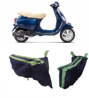 Flipkart SmartBuy Two Wheeler Cover for LML(Vespa LX, Green, Blue)