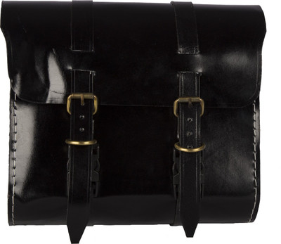 

Autofy One-side Black Leatherette Motorbike Saddlebag(10 L)