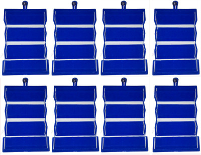 

Funkroo Blue earring folder ear ring vanity box Pack of 8 Makeup Vanity Box(Blue)