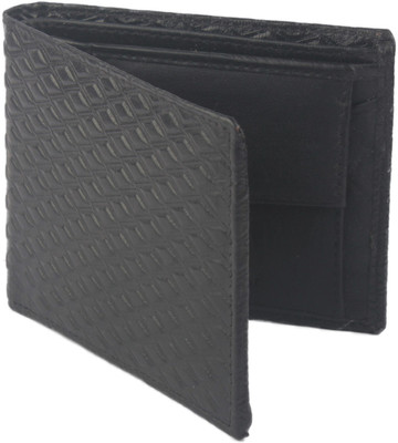 

Hidelink Men Black Genuine Leather Wallet(8 Card Slots)