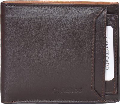 

Gulchee Men Brown Genuine Leather Wallet(7 Card Slots)