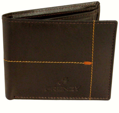FRENZY Men Brown Genuine Leather Wallet(3 Card Slots)