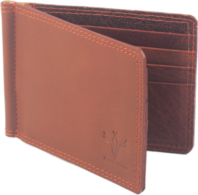 

Krosshorn Men Brown Genuine Leather Money Clip(8 Card Slots)